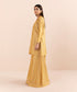 Women's Pret Fancy Jacquard Yellow Dyed A line Shirt